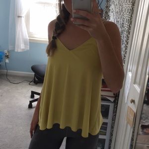 Yellow tank top from urban outfitters